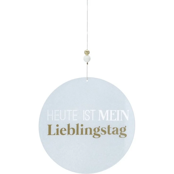 Räder Wanddekoobjekt räder Zuhause Glaspoesie Dekoanhänger Lieblingstag (1 St) – Bild 3