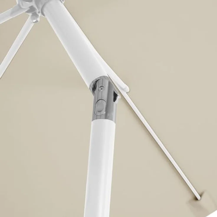 SVITA Sonnenschirm, rechteckig 200x300 cm, beige, Textil, mit Kurbelmechanismus und verstellbarem Neigungswinkel – Bild 7