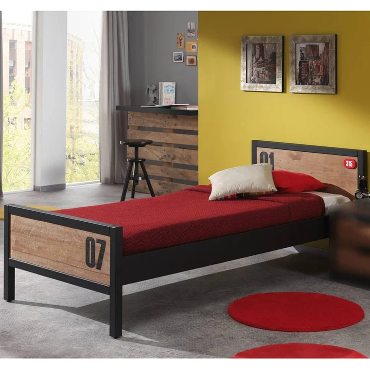Set Alex, 5-teilig, Kiefer gebürstet, cognac – Bild 3