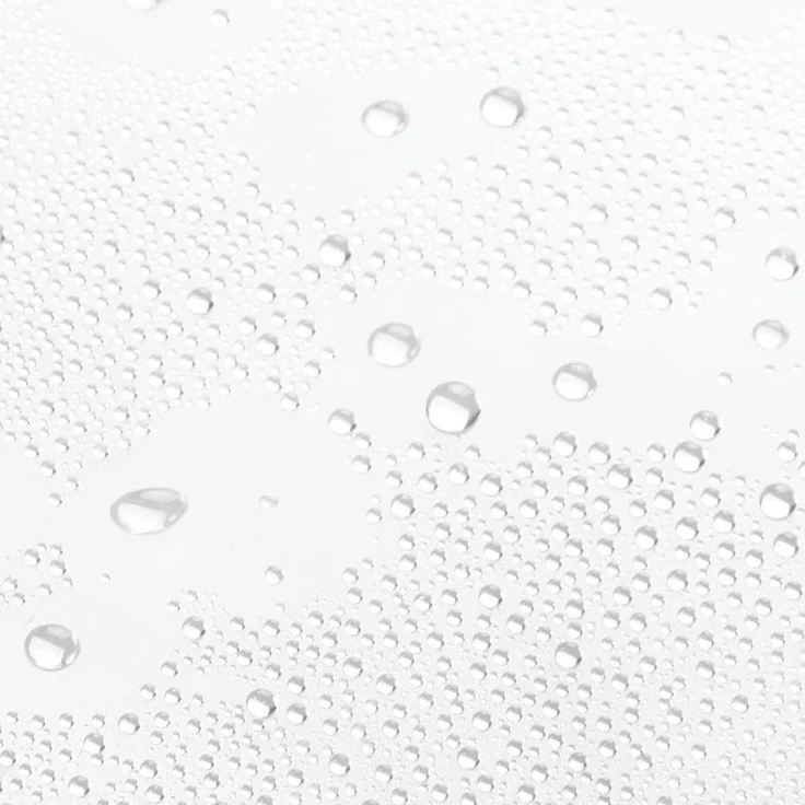 mDesign Duschvorhang Badewannenvorhang 2er-Set 12 Ösen PEVA Vinyl Transparent – Bild 8