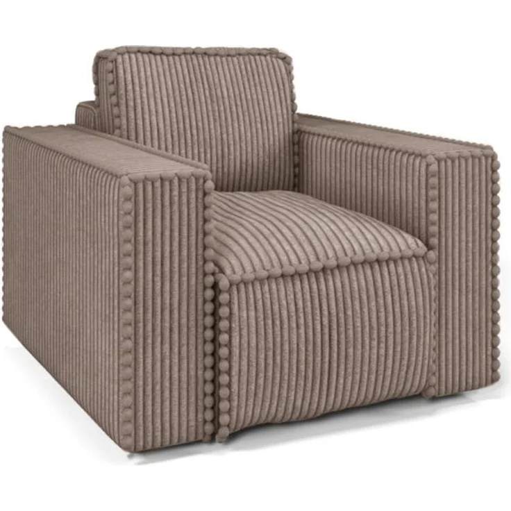 Sessel Designersessel VAJANA Stoff Tilia Beige – Bild 1
