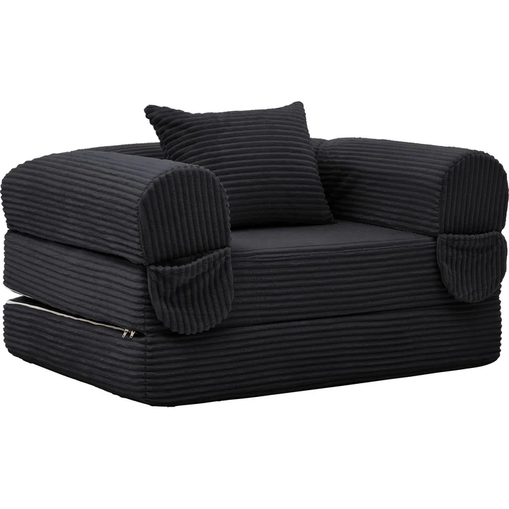 ZUBALIYA SchlafSofa mit Cordbezug, mit Schaumstoffpolsterung, ohne aufwendige Montage, für Wohnzimmer und Apartments – Bild 6