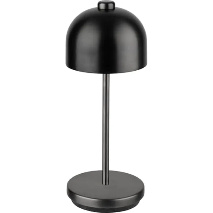 APS JOSEF MINI LED Akku-Tischleuchte schwarz, dimmbar, 3,2 W, 270 Lumen, mit Fernbedienung und Ladestation