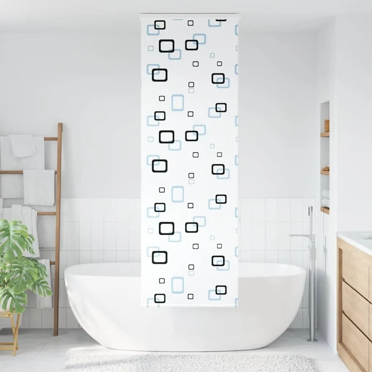 vidaXL Duschrollo mit Kassette 60x240 cm Stoffbreite 56 cm 4014942 – Bild 1