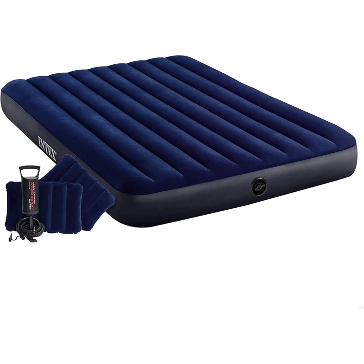 Intex 'Queen Dura-Beam Classic Downy' Luftbett, blau, 152 x 203 x 25 cm – Bild 1