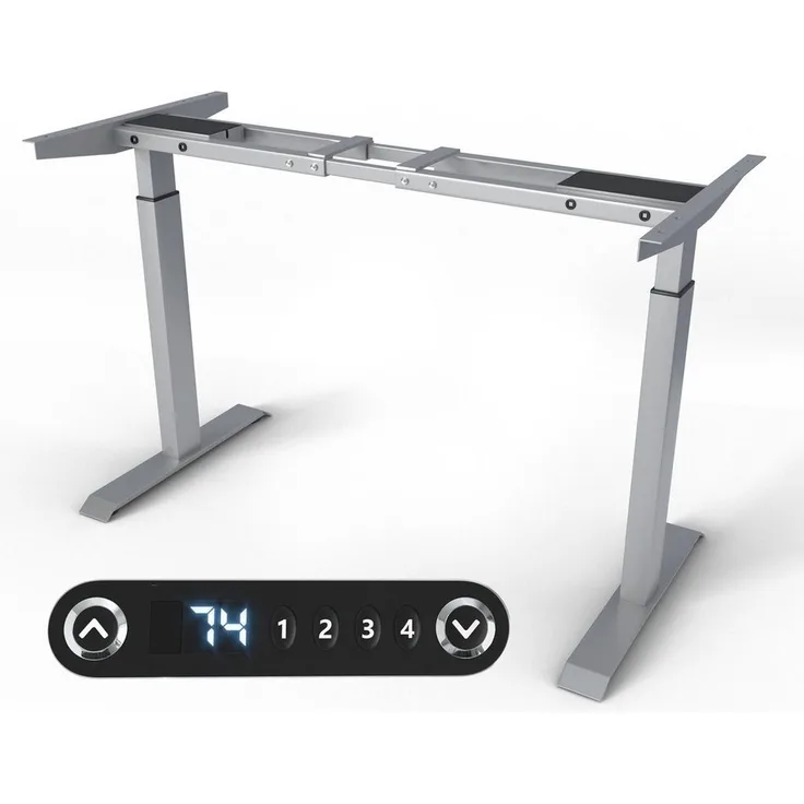 VESKA Schreibtisch Rahmen Höhenverstellbar mit Dual Motor Tischgestell (Elektrisch mit Memoryfunktion Bürotisch Gestell)