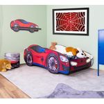 Autobett PKW SPIDER CAR mit Wandregal 140x70 cm