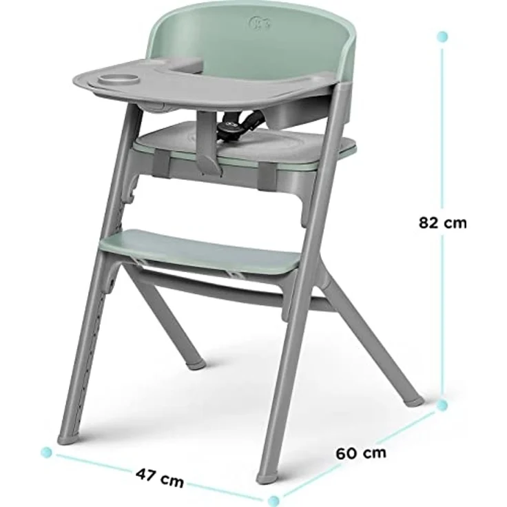 Kinderkraft Kinderhochstuhl Treppenhochstuhl höhenverstellbar LIVY aster pink – Bild 5