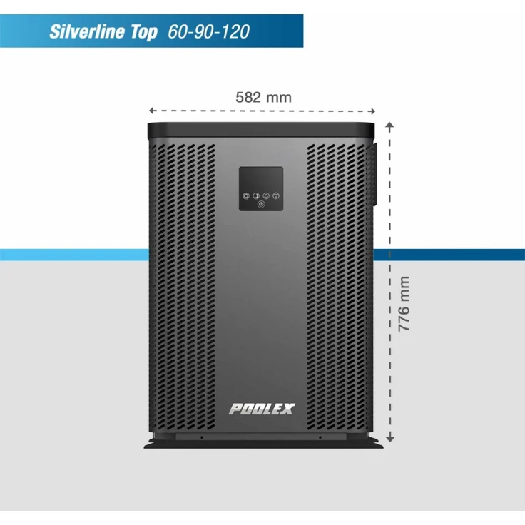 Poolex Swimming Pool Wärmepumpe "Silverline Top",für Pools bis 70.000 l, Einphasen-Stromversorgung – Bild 4