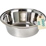 Standard Edelstahl Napf 25 cm 2600 ml Futternapf Wassernapf Hunde Katzen Hundenapf Katzennapf Freßnapf Ersatznapf Rostfrei