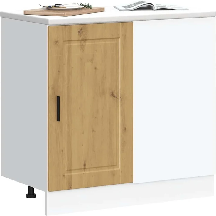 vidaXL Küchenunterschrank Porto Artisan-Eiche Holzwerkstoff 854307 – Bild 3