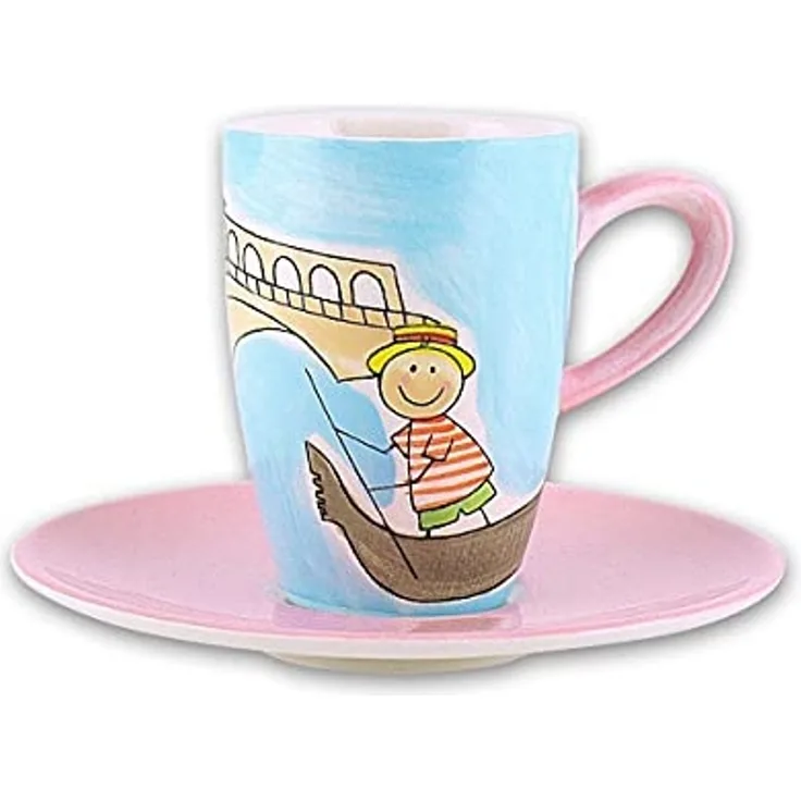 Mila Espressotasse Mila Keramik Espresso-Tasse mit Untere Venedig, Keramik