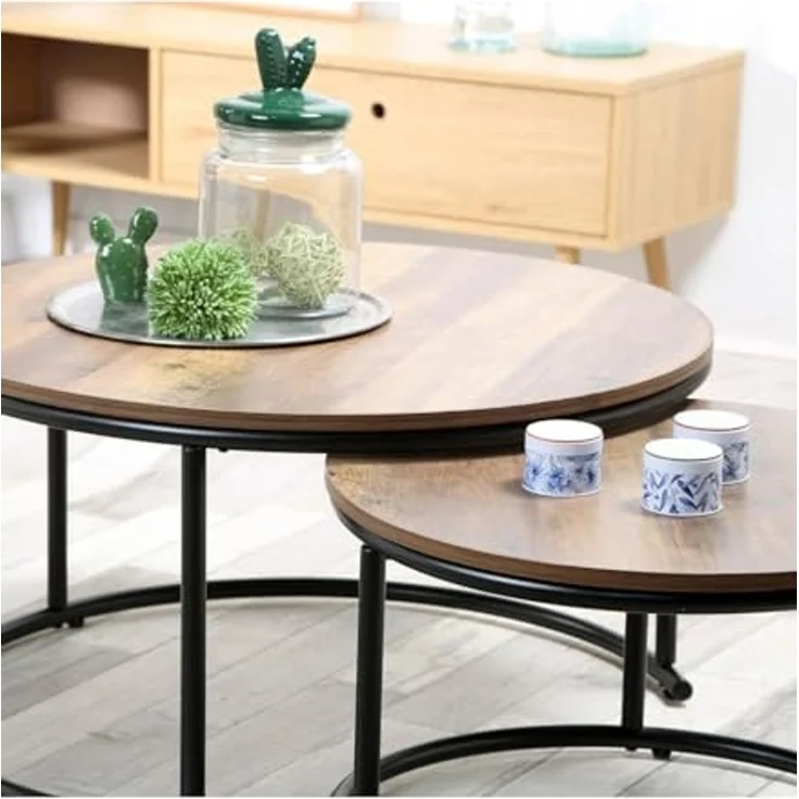 Urban living Niedriger Tisch, Holz/SCHWARZ, Normal – Bild 4