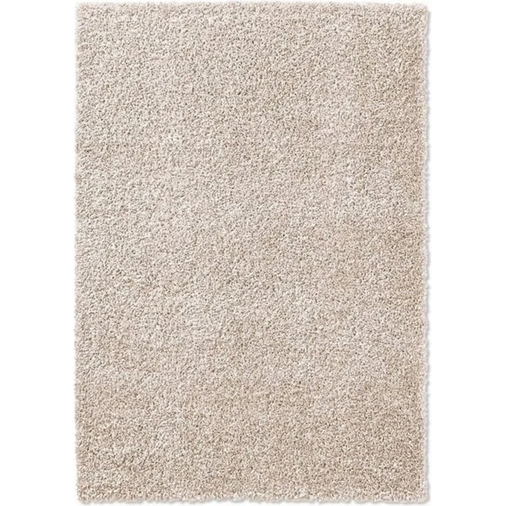 TaraCarpet Langflor-Teppich Venezia Shaggy, rund, Höhe: 35 mm, Hochflor Shaggy Uni Creme Wohnzimmer Schlafzimmer 080x080 cm – Bild 4
