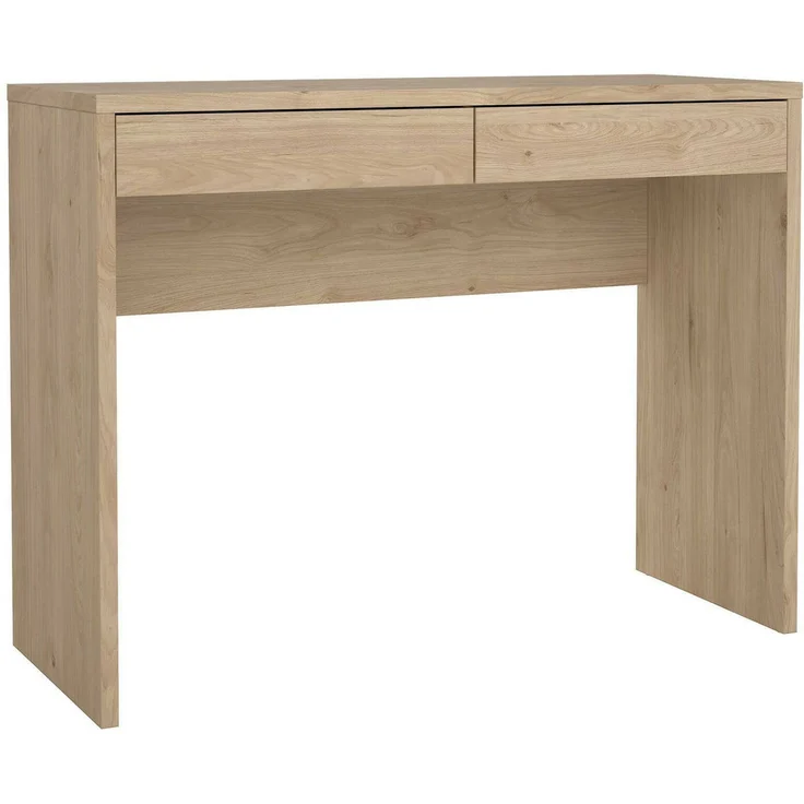 Dmora Schreibtisch Acero, Mehrzweckschreibtisch, Bürotisch für PC, Eckschreibtisch, 100x40 h77 cm, Eiche – Bild 1