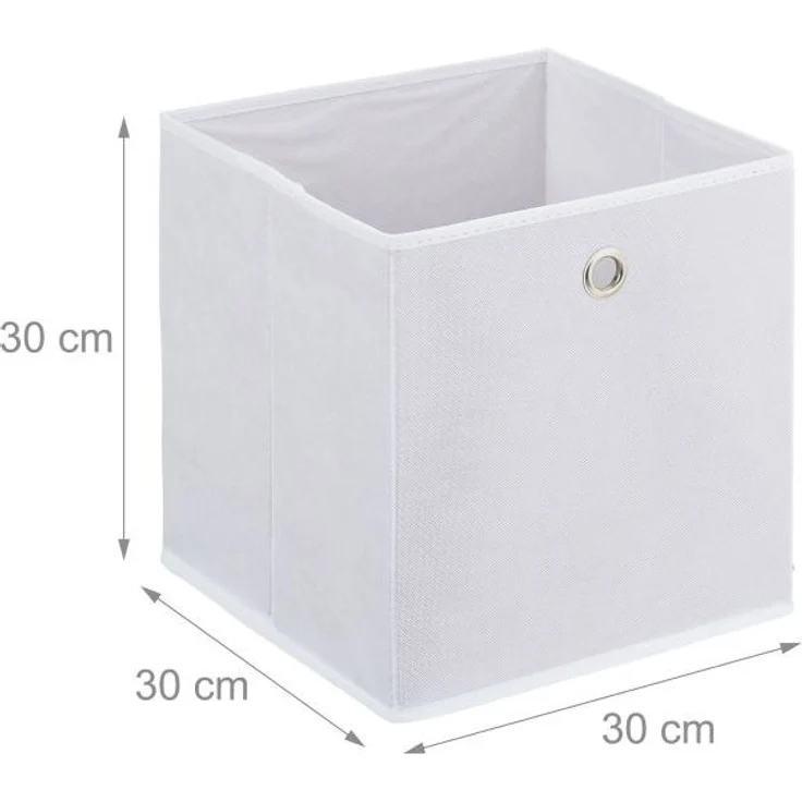 Weiße Aufbewahrungsbox im 4er Set 10047014 – Bild 4