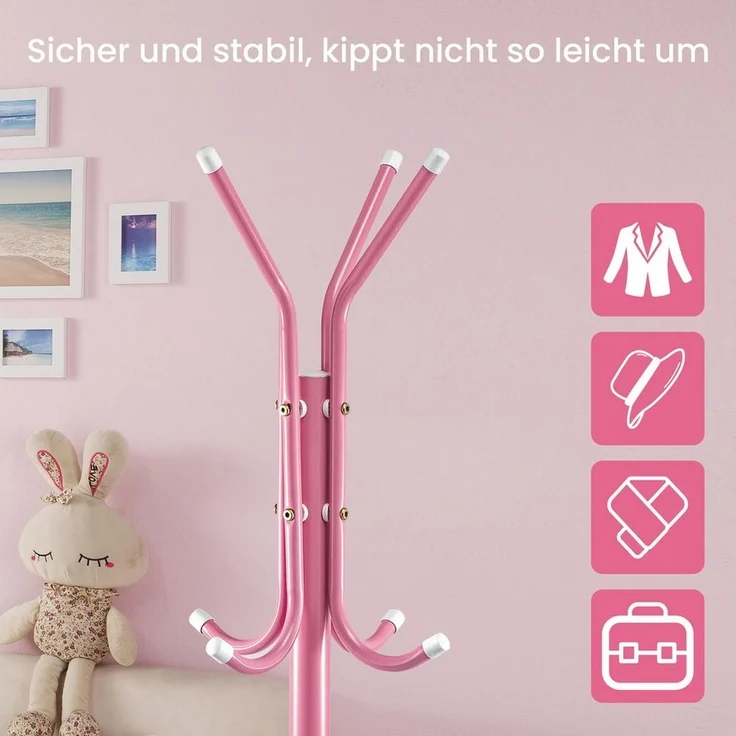 Youyijia Kleiderständer Garderobenständer mit 12 Haken – 175 cm Free-Standing Kleiderständer – Bild 1