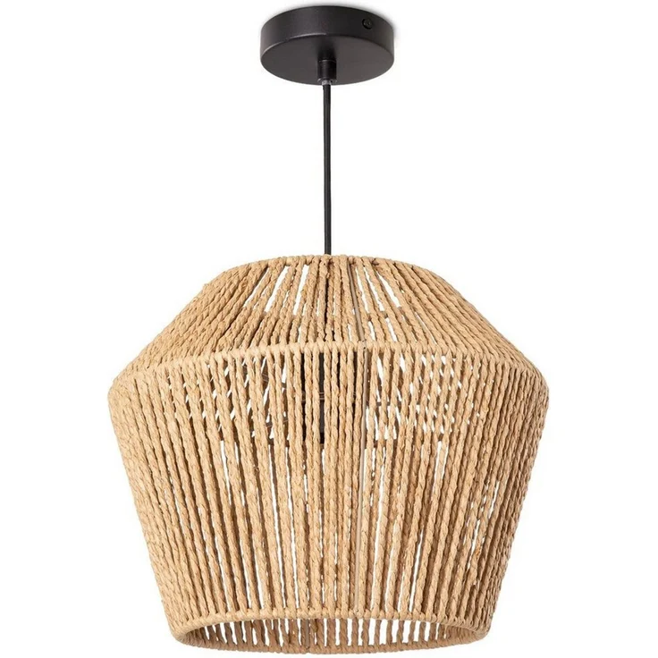 Paco Home Pendelleuchte Pinto, ohne Leuchtmittel, Deckenlampe aus Aluminium und Papier, Ø Schirm ca. 33 cm, Fassung E27 – Bild 1
