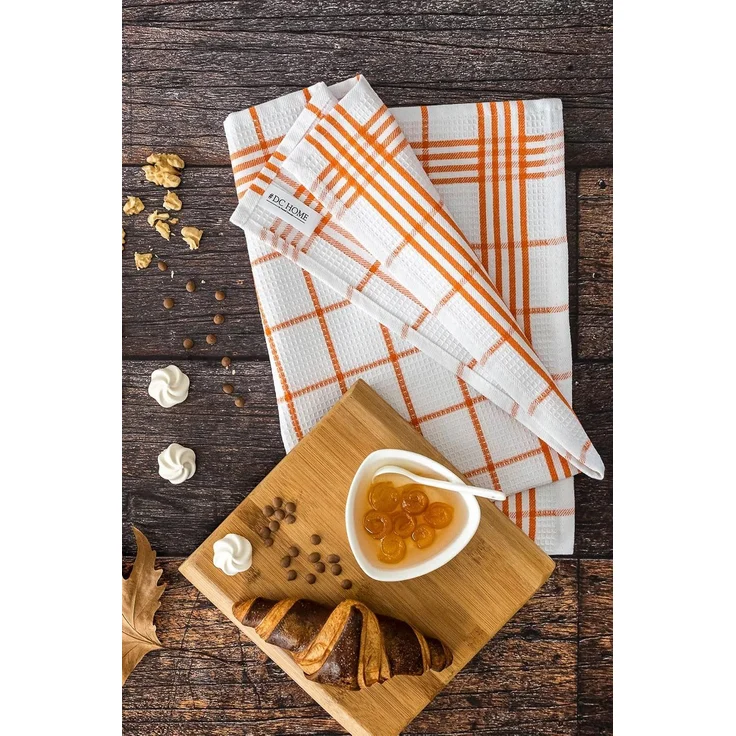 Hermia Concept 'Soft - Orange' Handtuch-Set (5-teilig), Orange, 50 x 70 cm – Bild 3