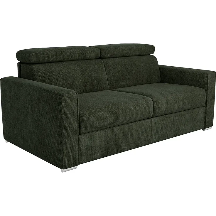 Vente-unique - VIZIR Sofa Stoff Grün - B 223 cm94 cm x H 110 cm95 cm x L 216 cm – Bild 4