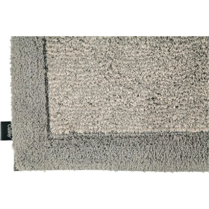 Cawö Badematte Badteppich Two-Tone Platin (70x120cm) – Bild 2