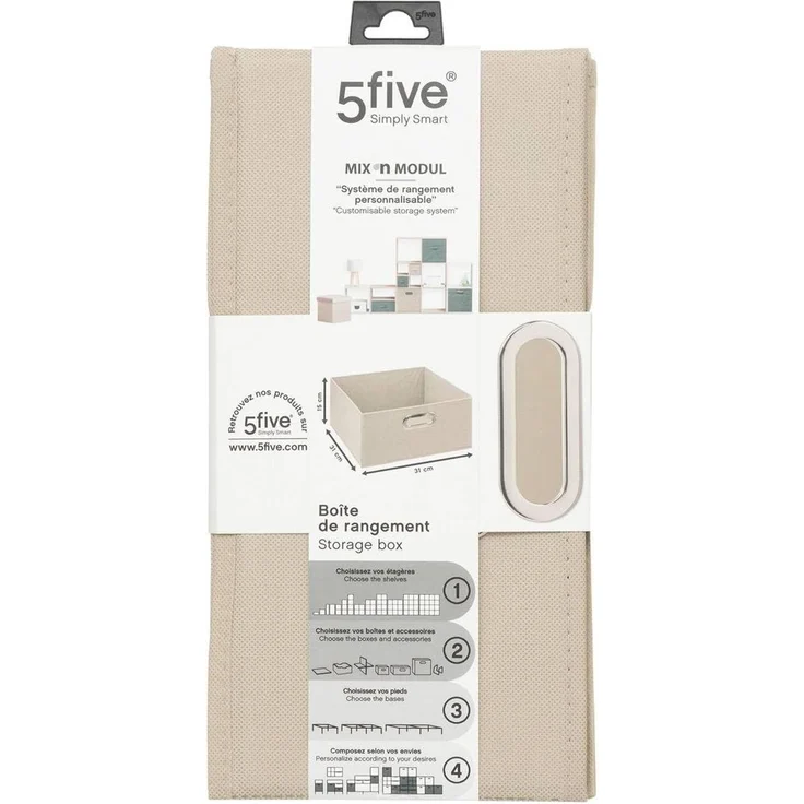 5five Aufbewahrungsbox für Wäsche/Kleiderschrank 31x15 cm – Bild 2