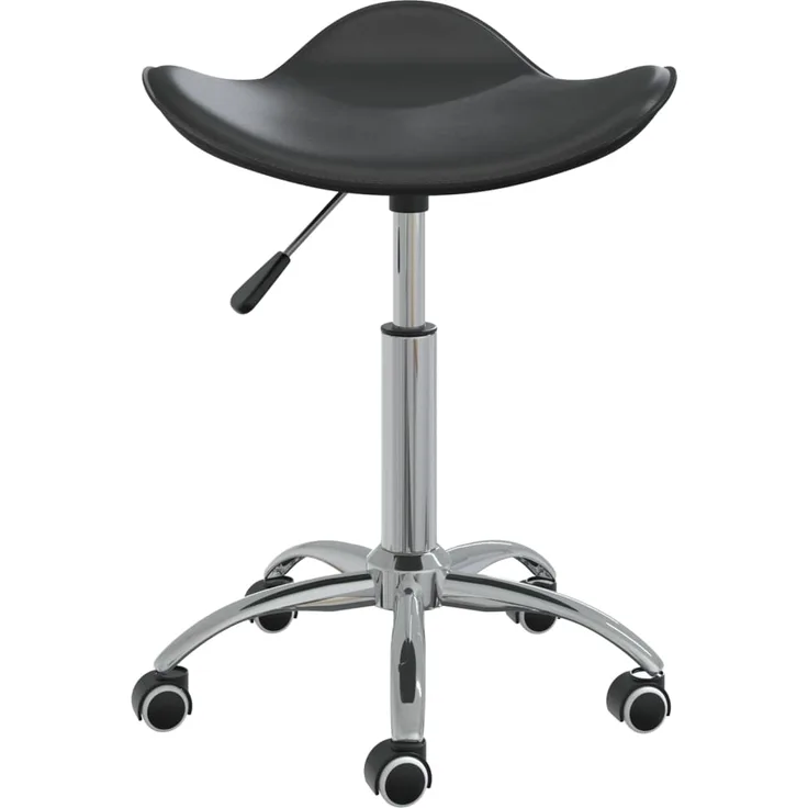vidaXL Friseur Rollhocker Schwarz Kunstleder [323684]