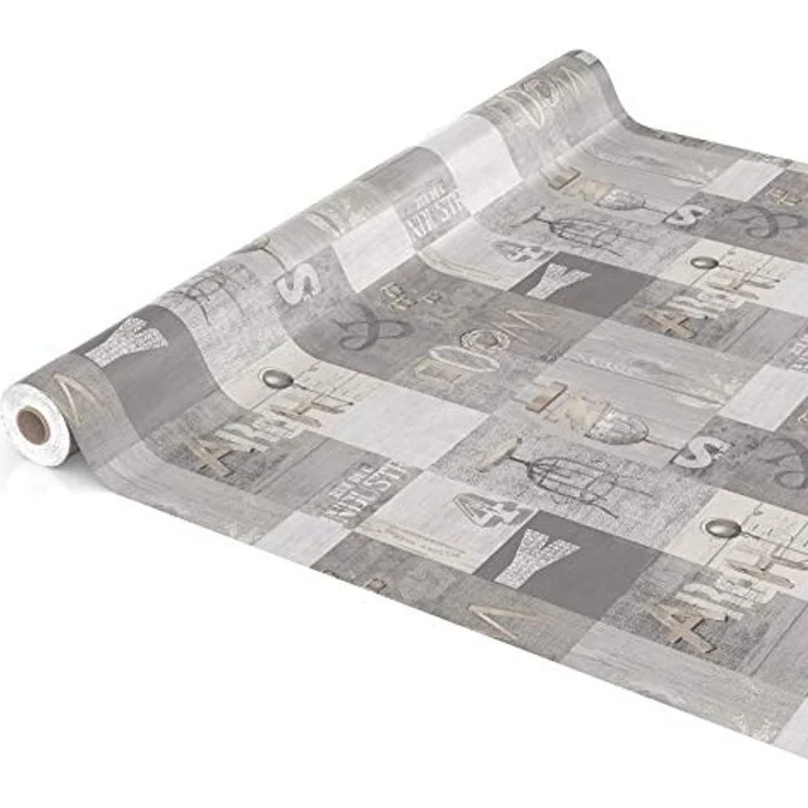 ANRO Tischdecke Wachstuchtischdecke abwaschbar auch für Garten (Einzelstück 1-tlg), Geprägt 140x100cm wasserabweisend mit Saum – Bild 4