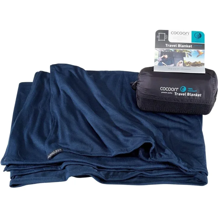 Cocoon Coolmax-Decke 180x140 cm 100% Coolmax Ecomade navy