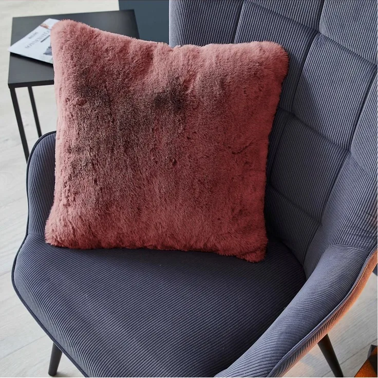LUXOR living Fellkissen Dekokissen Novara, Kunstfell, eckig, 40x40 cm, sehr weich, mit Füllung, Wohnzimmer