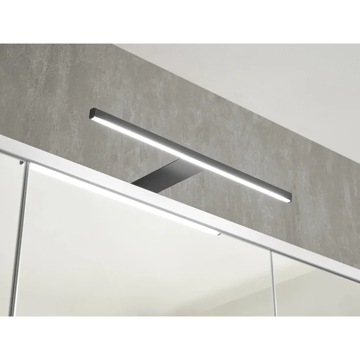 Badezimmerspiegelschrank >Liguria< in Weiß / Evoke Eiche Dekor - 80x72x21cm (BxHxT) – Bild 9