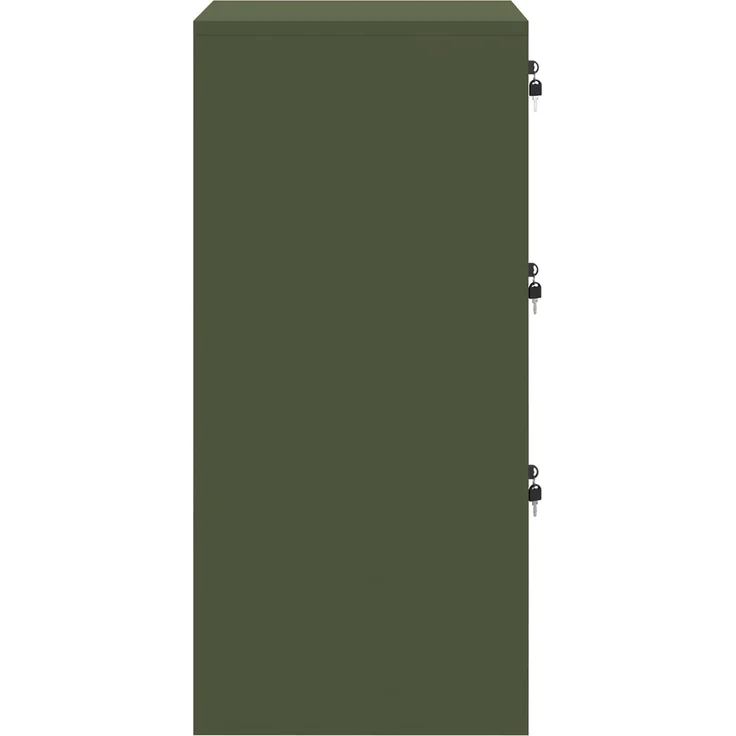 vidaXL Aktenschrank Olive Grün 44 x 50 x 106,5 cm Kaltgewalzter Stahl 891602 – Bild 8