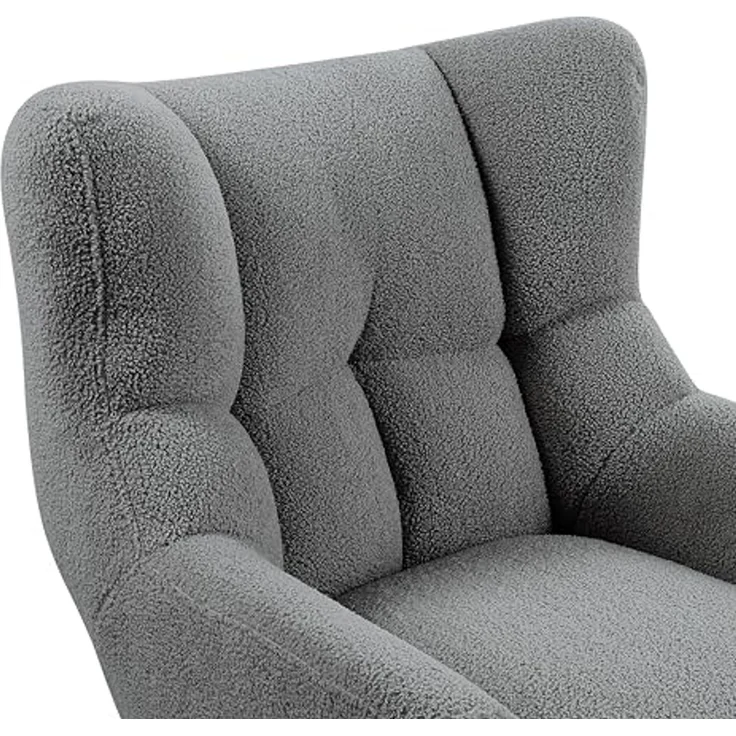 ATLANTIC home collection Sessel Shawn, mit Federkern, trendy Bezug mit Teddyoptik – Bild 7