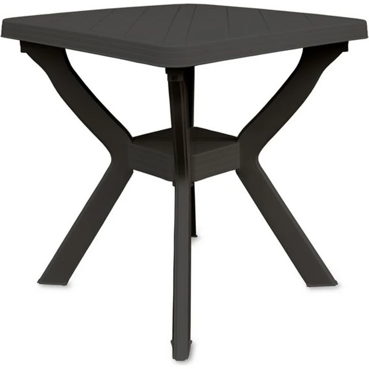 Spetebo Gartentisch Kunststoff Outdor Tisch quadratisch 70 cm (Anzahl, 1-St, Stück), mit modernem X-Gestell – Bild 4