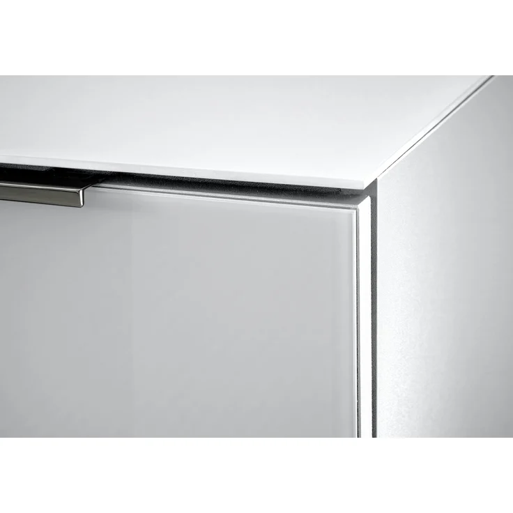 Nachtkommode >Sean< in weiß, - 45x61x40 cm (BxHxT) – Bild 3