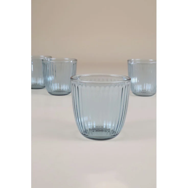 Hermia Concept 'Splendid 290 - Blue' Gläser-Set (4-teilig), Blau, 8,6 x 8,6 x 8,5 cm, 290 ml – Bild 3