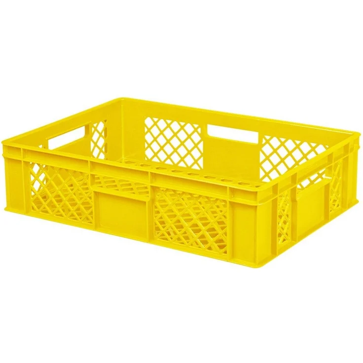 BRB-Lagertechnik Stapelbox 12x Stapelkorb/Bäckerkisten in 4 Größen, Grundmaß LxB 600x400 mm, Euro-Behälter aus hochwertigem, formstabilem Polyethylen-Kunststoff – Bild 3