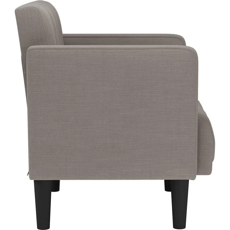 vidaXL Zweisitzer-Sofa Taupe 111 cm Stoff 4100564 – Bild 4