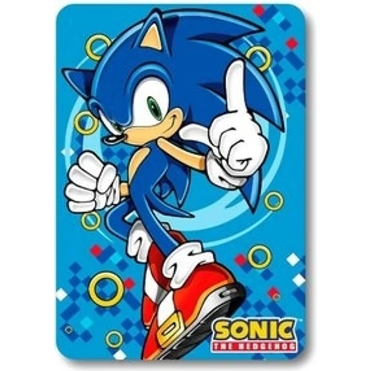 Sonic Fleecedecke Kuscheldecke für Kinder 140 x 100 cm – Bild 4
