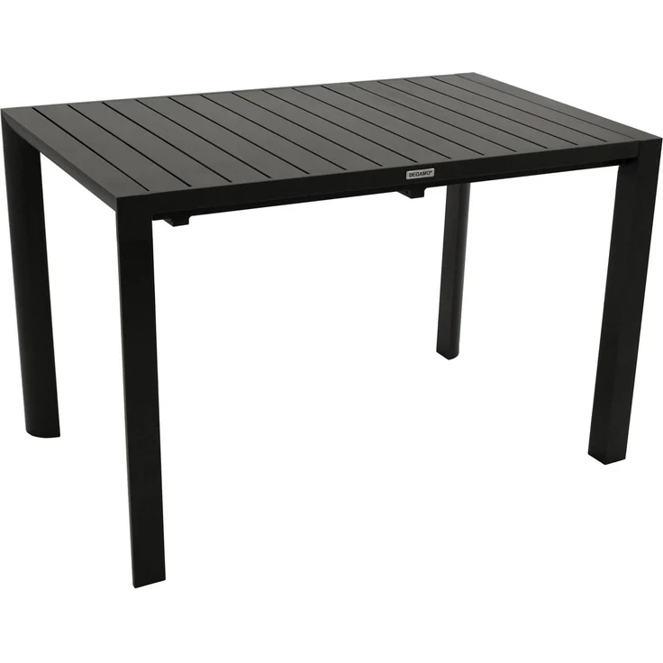 DEGAMO LAGOS Garten-Ausziehtisch, Aluminium, anthrazit, 120/162x70cm – Bild 2