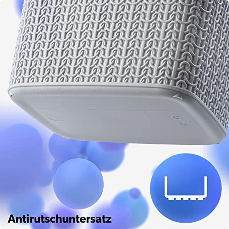 KADAX Kosmetikeimer mit Schwingdeckel, 5L Abfallbehälter für Bad und Küche, grau – Bild 5