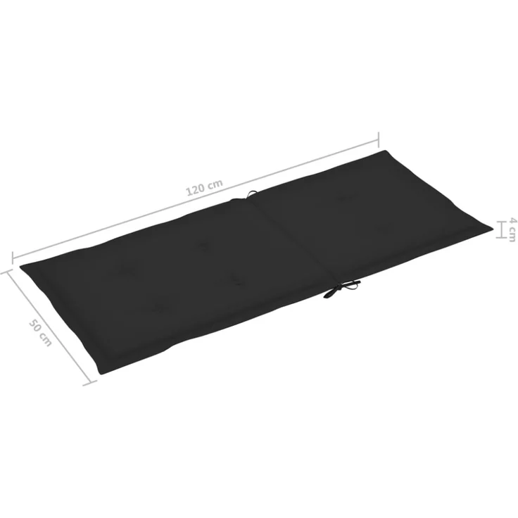 vidaXL Verstellbare Gartenstühle mit Auflagen 8 Stk. Massivholz Teak 3072548 – Bild 5