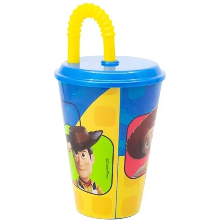 Disney Toy Story Kinderbecher 430 ml Tumbler mit Deckel und Strohhalm – Bild 3
