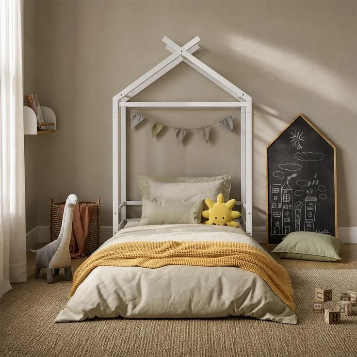 Bodenbett Roofy Weiß 90x200 Vitalispa – Bild 7