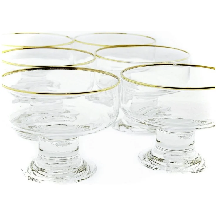 Pasabahce Eisschale 6er Set Becher aus Glas Iceville für EIS, Salat, Dessert, Beilage, (6-tlg) – Bild 3