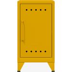 Bisley Fern Mini Ablageschrank, rechtsseitig öffnend, mit einem festen Fachboden, aus hochwertigem, nachhaltigem Stahl hergestellt, 16 mm große Design Lüftungslöcher auf allen Türen, moderner und industrieller Flair, mit integrierten Füßen, H 725 x B 3...