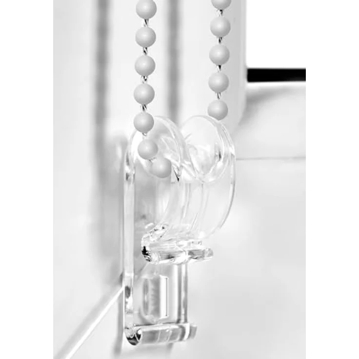 Verdunkelungsrollo Klemmfix ohne Bohren 25cm x 210cm Weiß Verdunklungsrollo Fensterrollo Rollo Seitenzugrollo Klemmrollo für Fenster & Tür – Bild 2