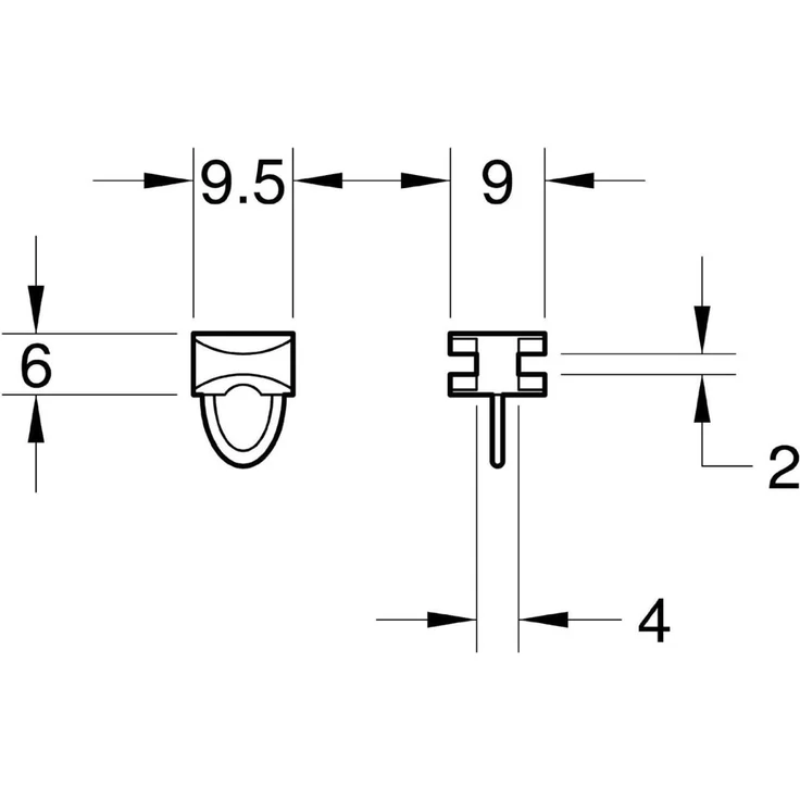 Euroshowers GmbH Duschvorhangklammer Duschvorhanghaken & -gleiter Set, 24 Stück, Weiß, Standard Duschvorhangstangen, (24-St) – Bild 3