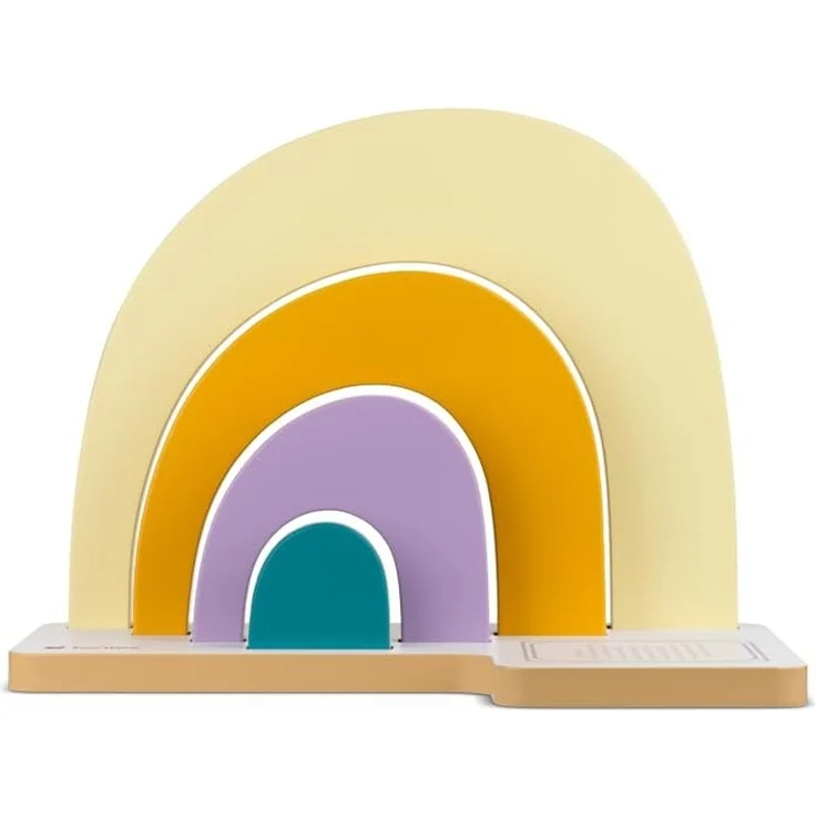 tonies Kinderregal, Regenbogen, Holz Bunt, 39,5 x 25 x 30,3 cm