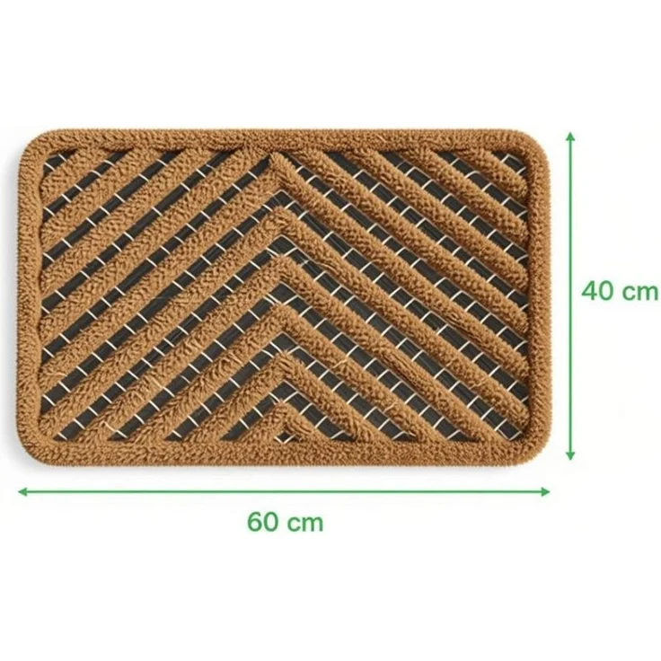 Waidmeister Fußmatte Fußmatte Kokos Außen 40x60 cm – Wetterfeste Schmutzfangmatte – Bild 1
